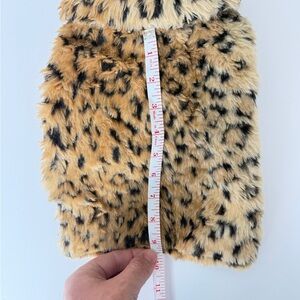 Leopard Print Faux Fur Vest, raincoat, plaid coat puppy toy dog xs BUNDLE (3)